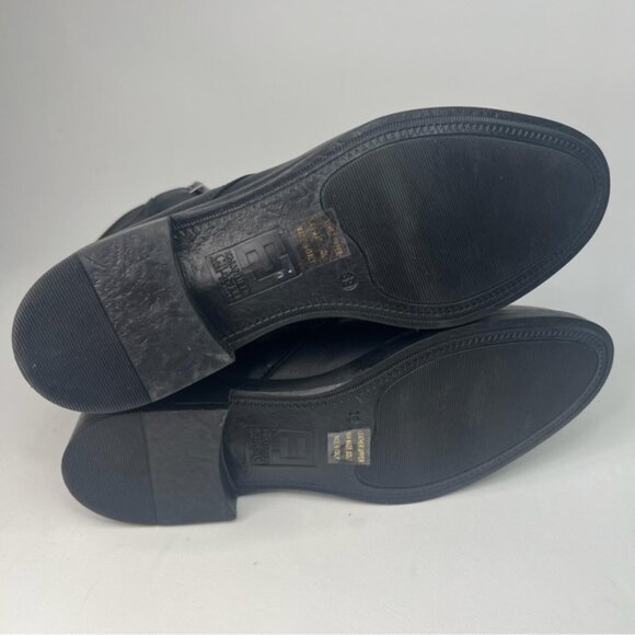 NWT EMANUELE CRASTO Italy🇮🇹Made Finest Italian LEATHER Boot Faux Double Buckle - Picture 14 of 16